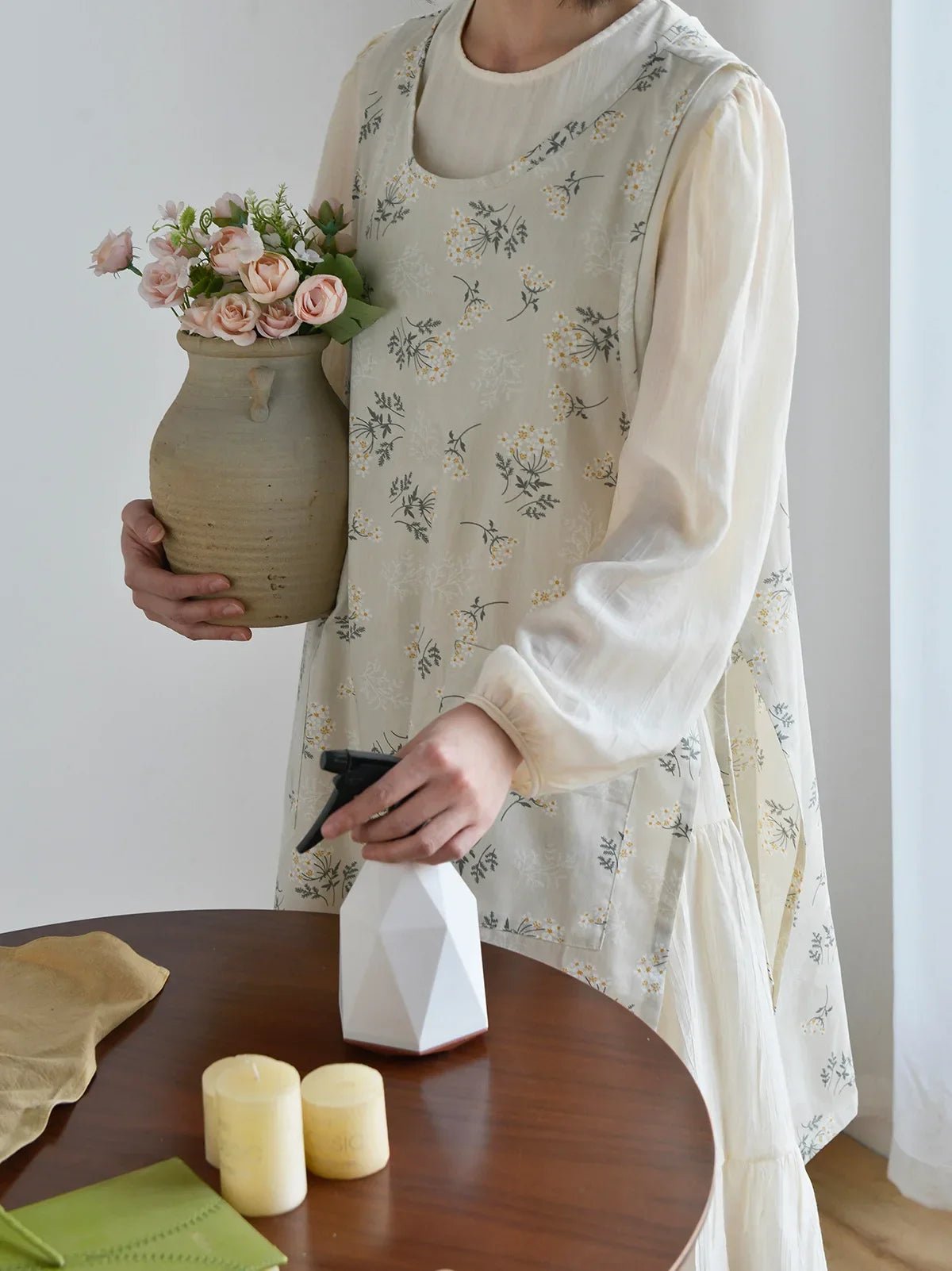 100% Cotton Waterproof Apron – Japanese - Inspired - The Tradwife